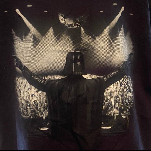 Star Wars Darth Vadar In Concert Mens T Shirt Short Sleeve Black Color XL - Picture 2 of 4